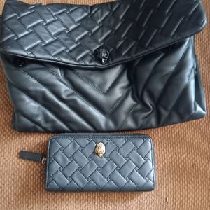 Kurt Gieger rare blue chain handle purse and wallet.